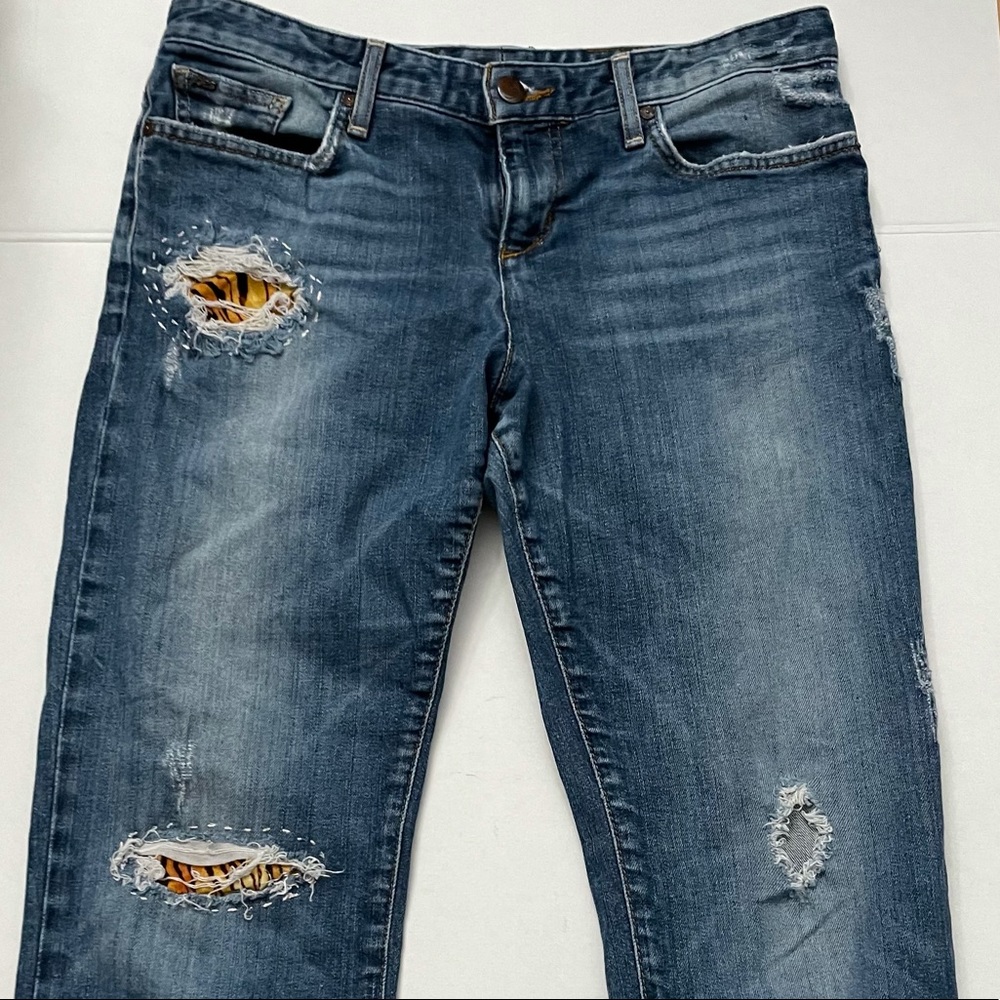 Joes Jeans Re Worked Patchwork Cropped Cuffed Den… - image 6